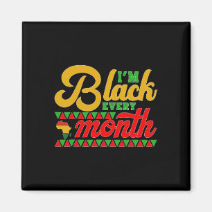 Imã Eu Sou Preto Camisa Mês da História Negra Todos os