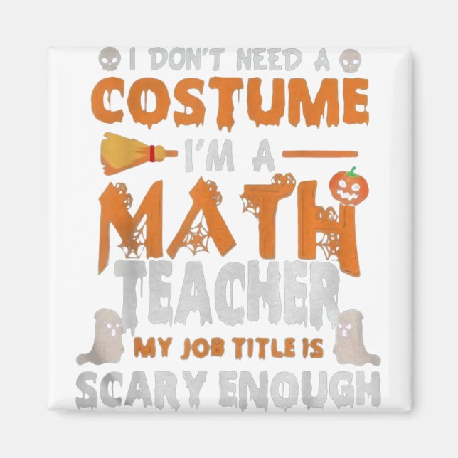 Imã Eu sou professor de matemática Meu título de traba (Frente)