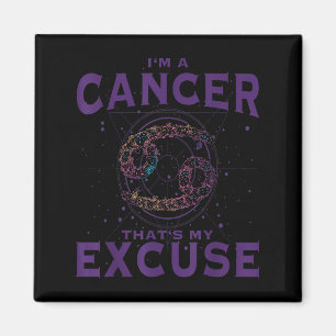 Imã Eu Sou Um Cancer De Sinal Zodíaco De Arte Gráfica