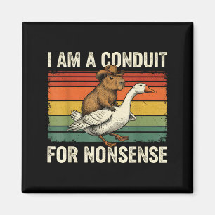 Imã Eu Sou Um Conduto Para Capivara Ganso Divertido Se