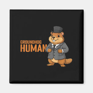 Imã Eu Sou Um Esquilo Em Um Disfarce De Humano Feliz D