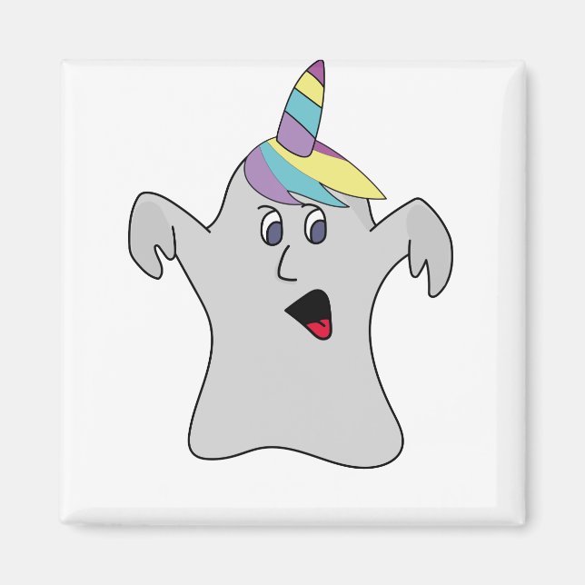 Imã Eu sou um Fantasma Cute de Boonicorn (Frente)