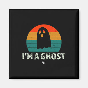 Imã Eu sou um fantasma Engraçado Sayings Vintage Hallo