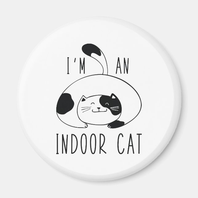 Imã Eu sou um gato interior (Frente)