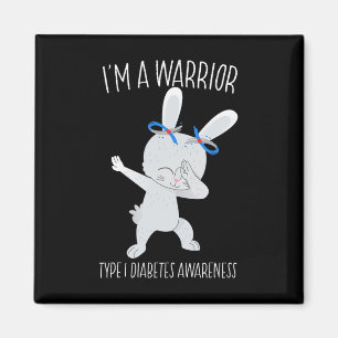 Imã Eu sou um guerreiro tipo 1 Diabetes Consciência T1