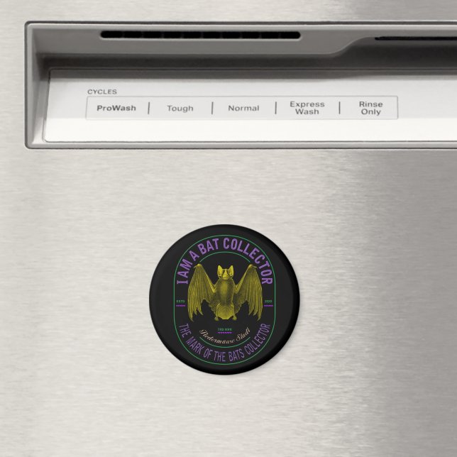 Imã Eu sou um ímã colecionador de morcegos (In Situ (Dishwasher))