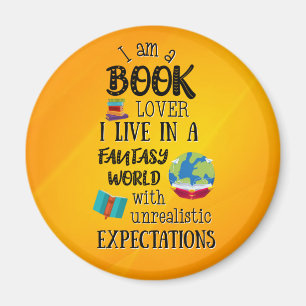 Imã Eu sou um livro em um mundo de fantasia