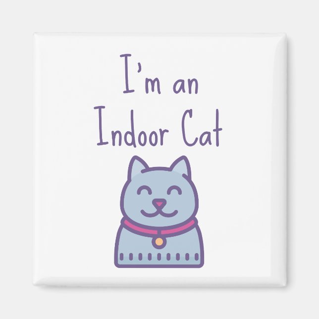 Imã Eu sou um lóbi de Gato Engraçado e Engraçado (Frente)