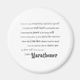 Imã Eu sou um Marathoner