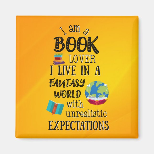 Imã Eu Sou Um Pão De Livro Em Um Mundo Fantástico (Frente)