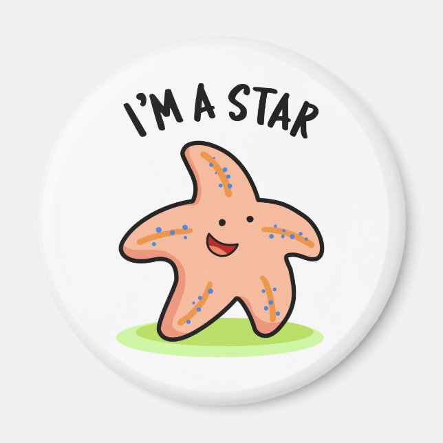 Imã Eu sou um Starfish Engraçado Estrela (Frente)