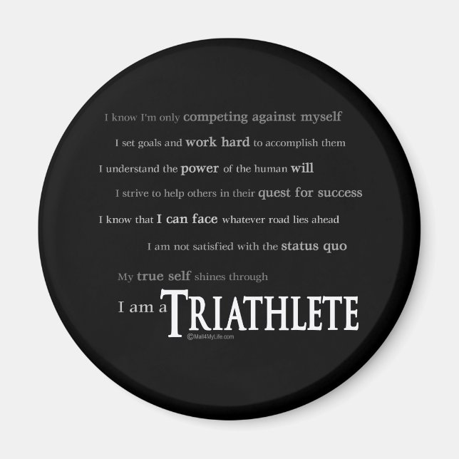 Imã Eu sou um Triatleta (Frente)
