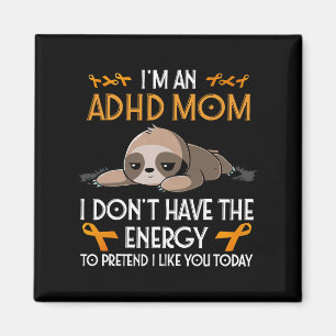 Imã Eu sou uma "Adhd Mãe Conscientista" Laranja Fita S