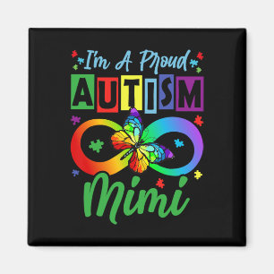 Imã Eu sou uma borboleta Mimi orgulhosa do autismo Con