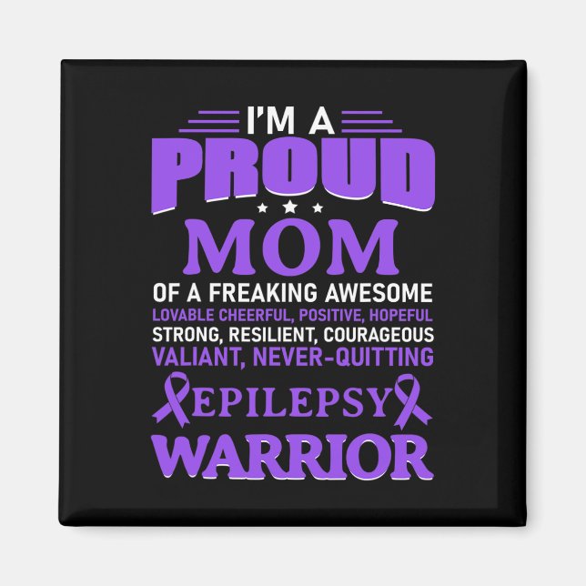 Imã Eu sou uma mãe orgulhosa, a consciência da epileps (Frente)