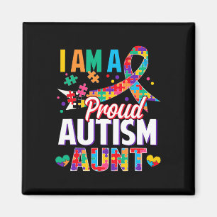 Imã Eu sou uma tia autista orgulhosa Quebra-cabeça Pi