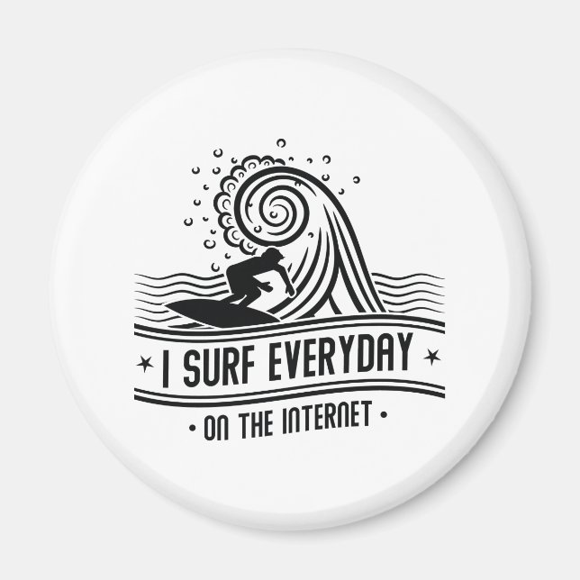 Imã Eu Surf Todos Os Dias Na Internet (Frente)