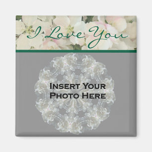 Imã Eu Te Amo Blossomo Foto Personalizada