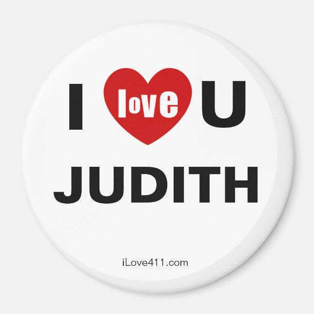 Imã Eu Te Amo Judith (Frente)
