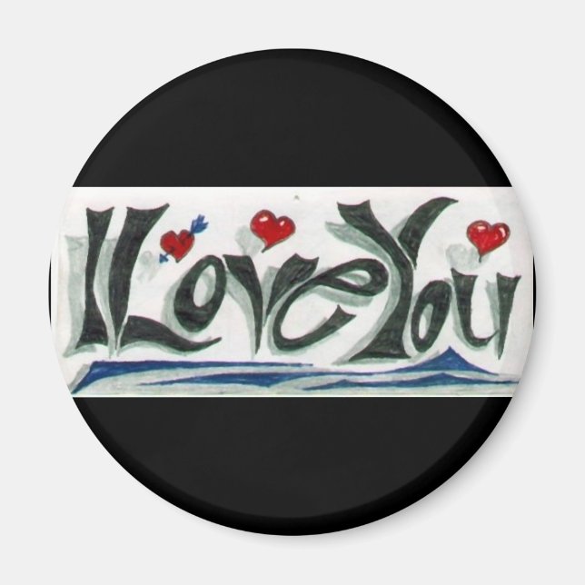 Imã Eu Te Amo Magnet (Frente)