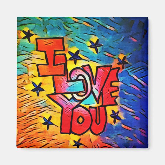 Imã Eu Te Amo Magnet (Frente)