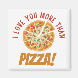 Imã Eu Te Amo Mais Que Pizza