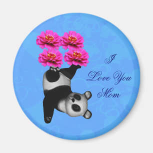Imã Eu Te Amo Mamãe Panda Faz Malabarismo