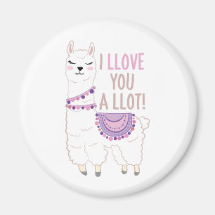 Imã Eu te amo muito - Engraçado Llama