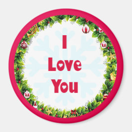 Imã Eu Te Amo No Natal