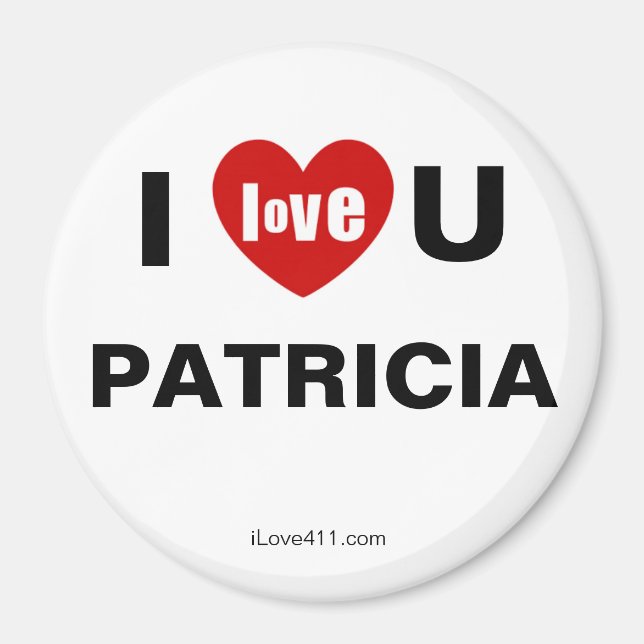 Imã Eu Te Amo Patricia (Frente)