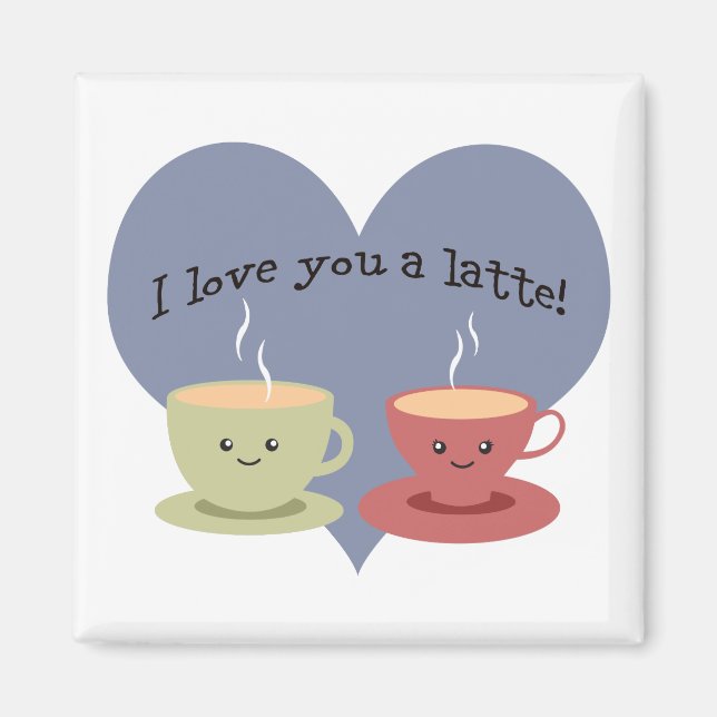 Imã Eu te amo um café da manhã! (Frente)