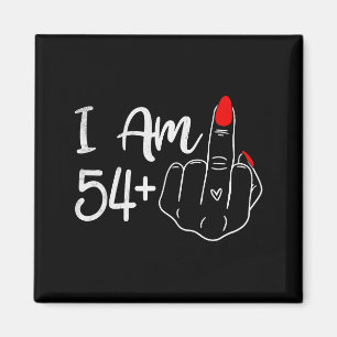 Imã Eu Tenho 54 Mais 1 Dedo do Meio Engraçado Aniversá
