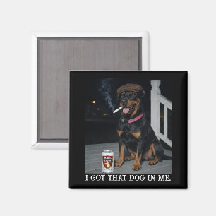 Imã Eu Tenho Esse Cachorro Em Mim, Doberman Pinscher M