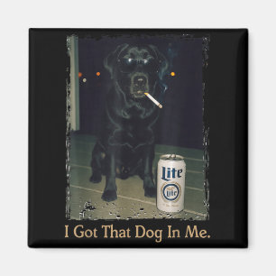 Imã Eu Tenho Esse Cachorro Em Mim Piada Black Lab Labr