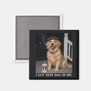 Imã Eu Tenho Esse Cachorro Em Mim, Piada de Golden Ret