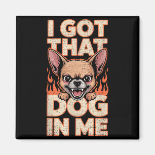 Imã Eu Tenho Esse Cachorro Em Mim Roupas Divertidas de