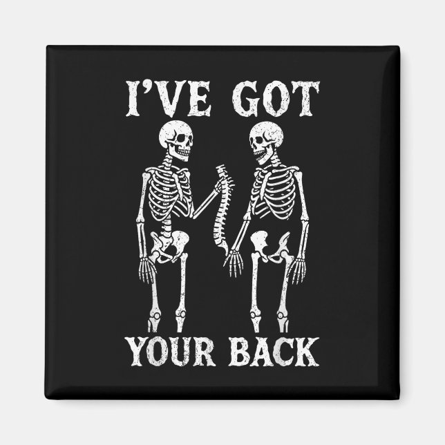 Imã Eu Tenho Os Seus Homens Do Skeleton Do Halloween (Frente)