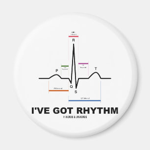 Imã Eu tenho ritmo (ECG - EKG Heart Beat)