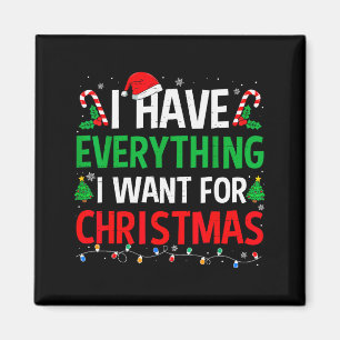 Imã Eu Tenho Tudo Que Quero Para O Natal Casais Pijama