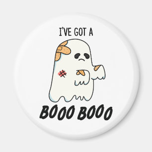 Imã Eu tenho um Boo Boo Boo Cute Halloween ferido Ghos