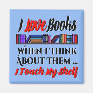 Imã Eu Toco O Humor Do Meu Livro De Prateleiras