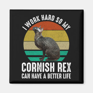 Imã Eu Trabalho Duro Para Que Meu Cornish Rex Tenha Um
