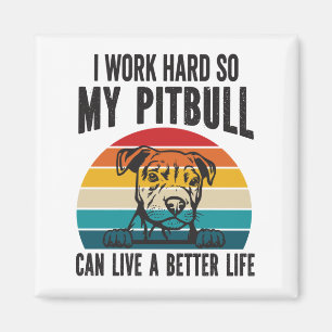 Imã Eu Trabalho Duro Para Que Meu Pitbull Possa Ter Um
