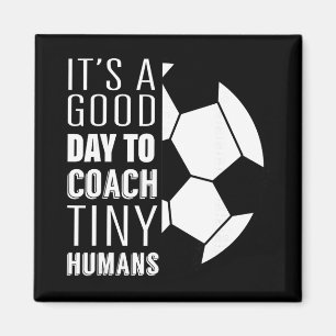 Imã Eu Treino Humanos Minúsculos Treinador de Futebol