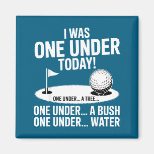 Imã Eu um abaixo hoje golfe jogador de golfe engraçado