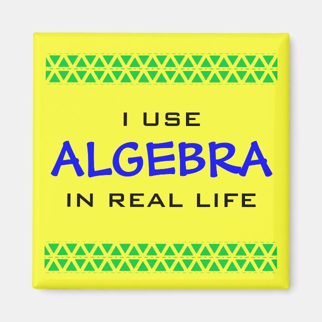 IMÃ EU USO ALGEBRA NA VIDA REAL (Frente)