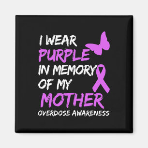 Imã Eu Uso Roxo Em Memória da Sobredose da Minha Mãe C