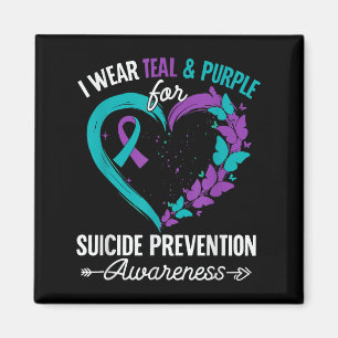 Imã Eu Uso Verde-azulado &amp; Roxo Para Prevenção do 
