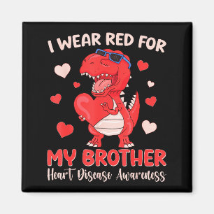 Imã Eu Uso Vermelho Pelo Meu Irmão Conscientização sob