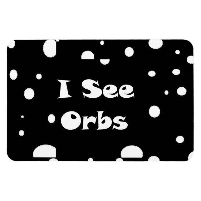 Ímã Eu vejo íman flexível com orbs (Horizontal)